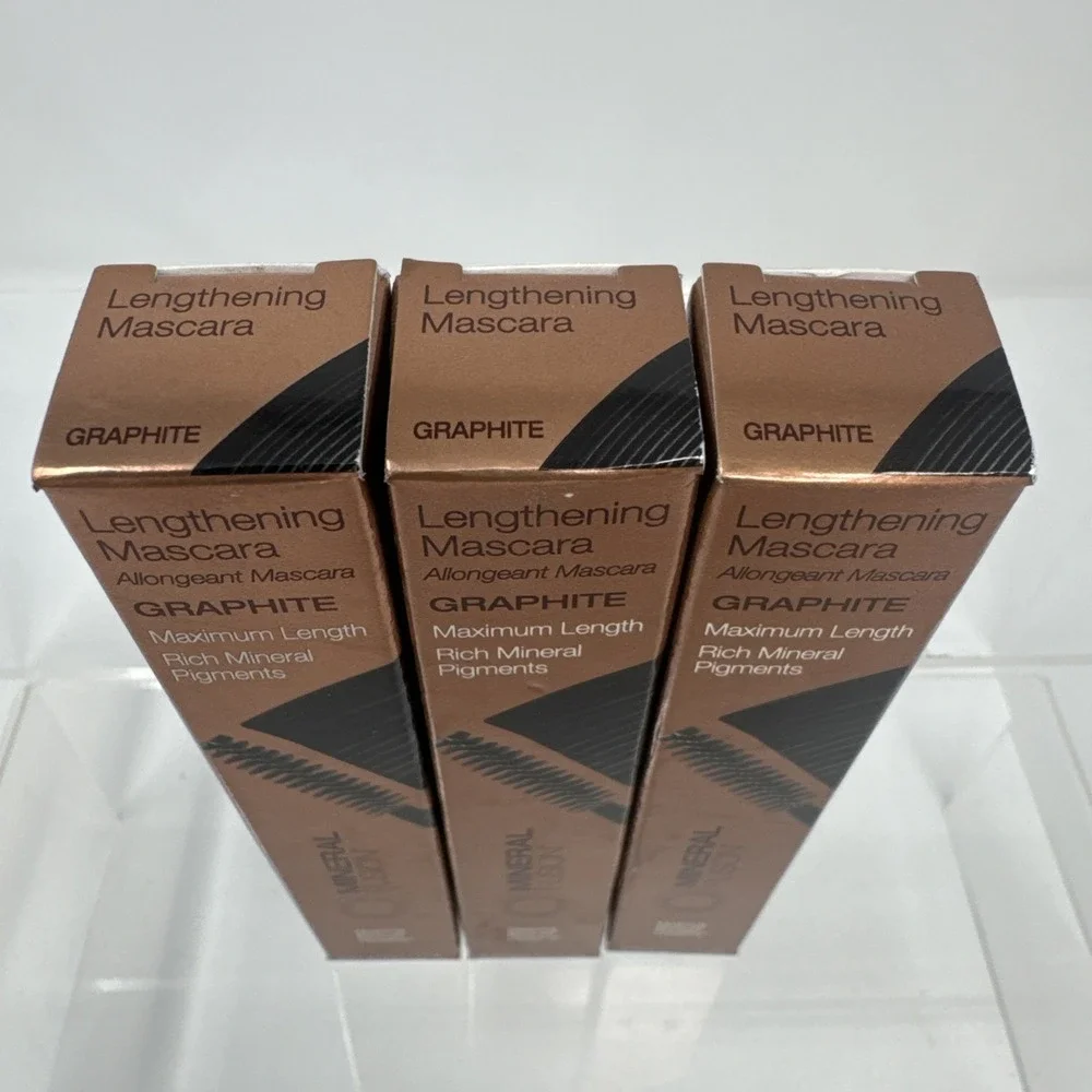 3 Pack Mineral Fusion Lengthening Mascara (New In Box) - Graphite - 0.57fl oz